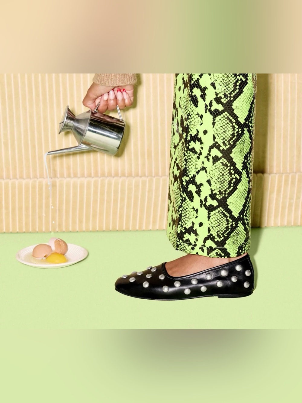 Freda Salvador Jessie Studded Ballet Flat